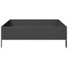 vidaXL Garden Raised Bed Black Steel 39.4x39.4x13.2 in Durable