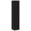 vidaXL Corner Shelves Black Oak 12.99 x 12.99 x 64.76 in