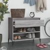 vidaXL Shoe Cabinet Gray Sonoma Engineered wood Medium Shoe Cabinet