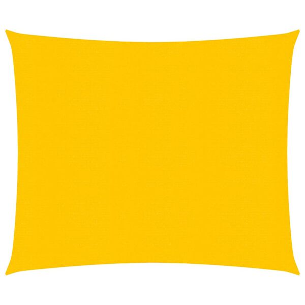 vidaXL Sunshade Sail 1.75 oz/ft&sup2; Square Yellow 13.1x13.1' HDPE