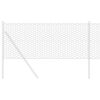 vidaXL Hexagon Fence Gray 0.4 x 25 m Steel