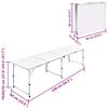 Foldable Camping Table Height Adjustable Aluminum 94.5"x23.6"