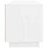 vidaXL TV Cabinet White Solid Pine Wood 39.4 in x 13.4 in x 15.7 in