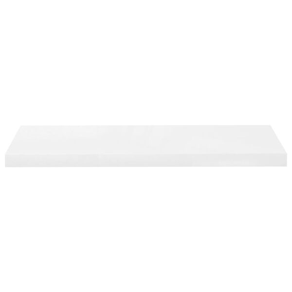vidaXL Wall Shelf High gloss white Honeycomb MDF, metal Standard
