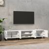 vidaXL TV Cabinet White Engineered wood Large TV Cabinet Rectangular