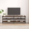 vidaXL TV Cabinet Brown Oak Engineered Wood Long Adjustable Feet