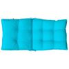 vidaXL Lowback Chair Cushion Set of 4 Turquoise