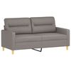 vidaXL Sofa Set Taupe Fabric (100% polyester), metal, textilene, plywood
