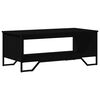 vidaXL Coffee Table Black Engineered wood 39.4 in x 20.1 in x 15.7 in