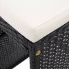 vidaXL Garden Bar Set Black