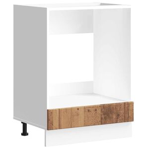 vidaXL Oven Cabinet Old wood Engineered wood Compact Oven Cabinet