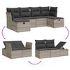 vidaXL Garden Sofa Set Light Grey and Dark Grey