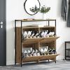 vidaXL Shoe Cabinet Artisan Oak 100 x 34 x 112 cm Engineered Wood