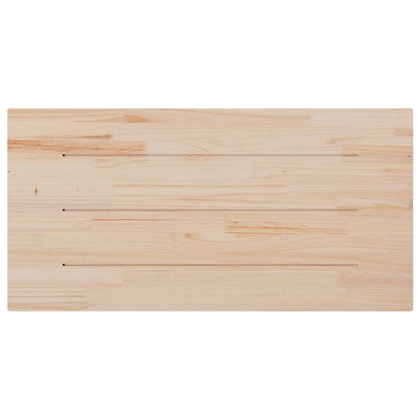 vidaXL Table Top Natural Wood Solid Pine Wood 39.4 x 23.6 in