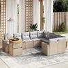 vidaXL Garden Sofa Set Beige