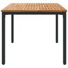 vidaXL Outdoor Tables natural and black 59.1" x 35.4" x 29.5