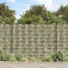 vidaXL Patio Privacy Screens 2 pcs Stone Look Grey 114.8x0.6' PVC