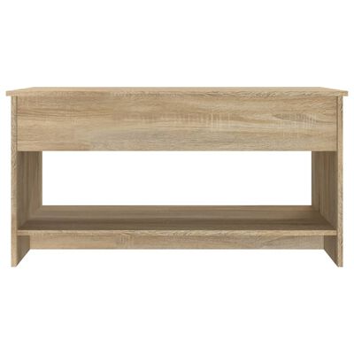 vidaXL Coffee Table Sonoma Oak 40.2"x19.7"x20.7" Engineered Wood