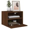 vidaXL TV Wall Cabinet Brown oak Engineered wood Compact TV Wall Cabinet