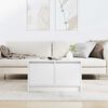 vidaXL Coffee Table White Engineered wood 27.8 x 27.6 x 15.7 in