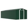 vidaXL Garden Shed Green Galvanized Steel Large Garden Shed