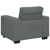 vidaXL Sofa Chair Dark Grey Polyester Single Armchair Other Modern