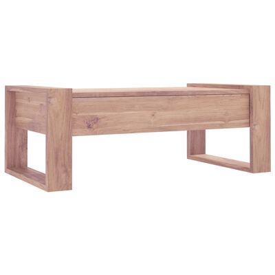 vidaXL Coffee Table 43.3"x23.6"x15.7" Solid Teak Wood