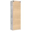 vidaXL Storage Cabinet Concrete grey Engineered wood Tall