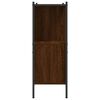 vidaXL Bookcase Brown oak Engineered Wood Medium Bookcase Rectangular