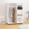 vidaXL Wardrobe White Engineered wood Large Rollable Wardrobe