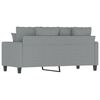 vidaXL 2-seater Sofa Light Grey Fabric (100% polyester), Metal, Textilene