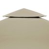 vidaXL Gazebo Canopy Beige Polyester 3x13.1ft Durable Gazebo Canopy