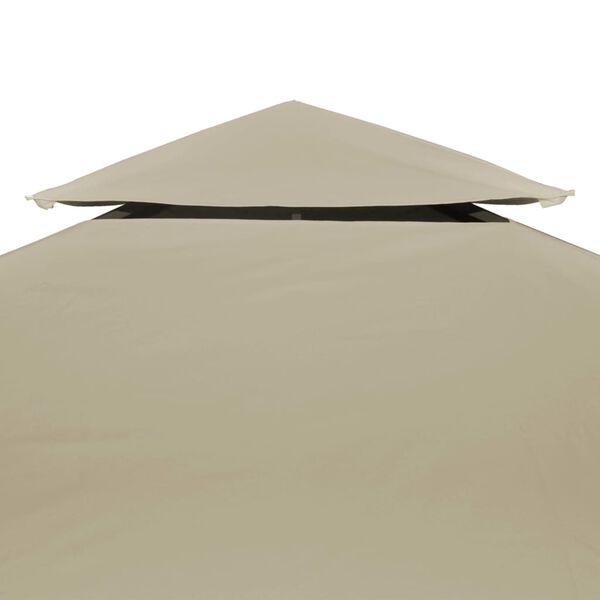 vidaXL Gazebo Canopy Beige Polyester 3x13.1ft Durable Gazebo Canopy