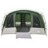vidaXL Family Tent Tunnel 8-Person Green Waterproof