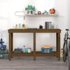 vidaXL Work Bench Honey Brown 55.1x19.7x31.5" Solid Wood Pine