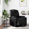 vidaXL Electric Recliner Chair Black Faux Leather