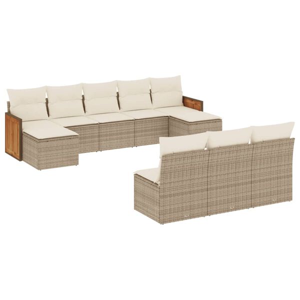 vidaXL Garden Sofa Set Beige