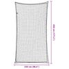 vidaXL Trailer Net with Elastic Rope Black 14.8x8.2' PP