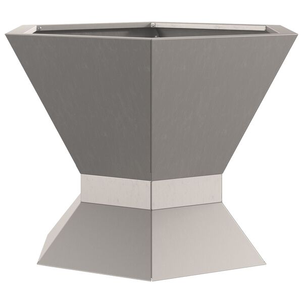 vidaXL Fire Pit Brown 19.69 x 19.69 x 15.75 in Steel