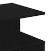 vidaXL Side Table with Shelf Black Oak 30 x 30 x 55 cm Engineered Wood