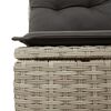 vidaXL Garden Sofa Set Light Gray, Dark Gray