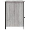 vidaXL Bedside Cabinet Grey Sonoma Engineered wood, Iron Standard