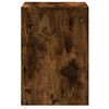 vidaXL Bedside Cabinet Set of 2 Smoked Oak Engineered Wood Medium