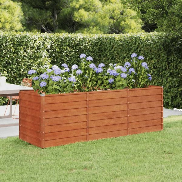 vidaXL Garden Raised Bed Rusty Corten steel Large Durable
