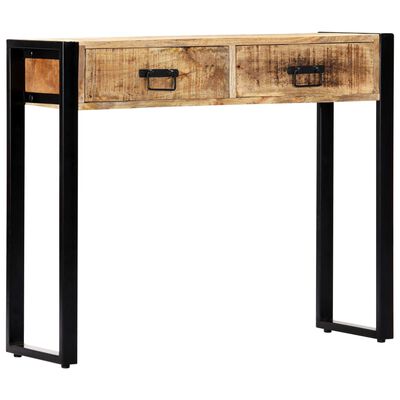 vidaXL Console Table 35.4"x11.8"x29.5" Solid Mango Wood