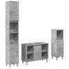 vidaXL Bathroom Furniture Set Concrete Grey