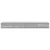 vidaXL Bed Drawers Grey Sonoma 59.06 x 14.37 x 6.50 in Engineered Wood