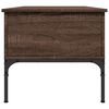 vidaXL Coffee Table Brown Oak Engineered Wood and Metal