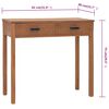 vidaXL Office Desk Warm natural Solid Teak Wood Medium