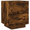 vidaXL Bedside Cabinet Smoked oak Engineered wood Standard Bedside Table